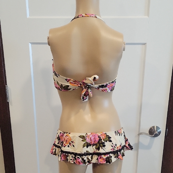 Vintage Betsey Johnson Pink and Cream Bikini - Picture 5 of 5